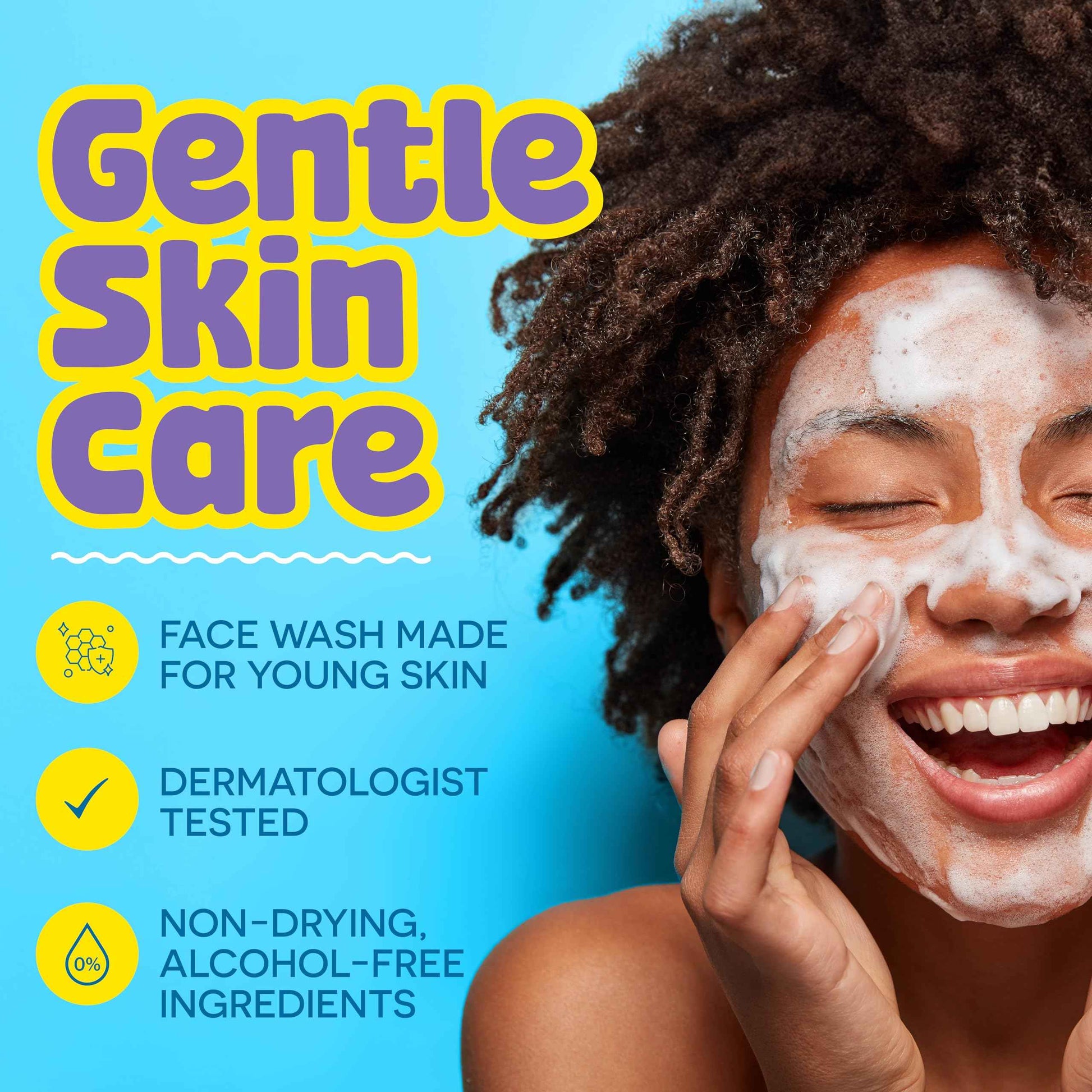 BeYOUtiful Cleansing Face Wash, Preppy Skin Care for Teens, Tweens, and Kids, Gentle and Safe Acne Face Wash, Kids Facial Cleanser for Girls and Boys, Ages 8-17, Stocking Stuffer Gifts, 5 fl oz.