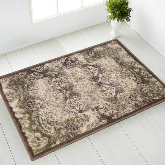 Superior Mystique Modern Geometric Paisley Polypropylene Indoor Area Rug, 2' x 3', Brown
