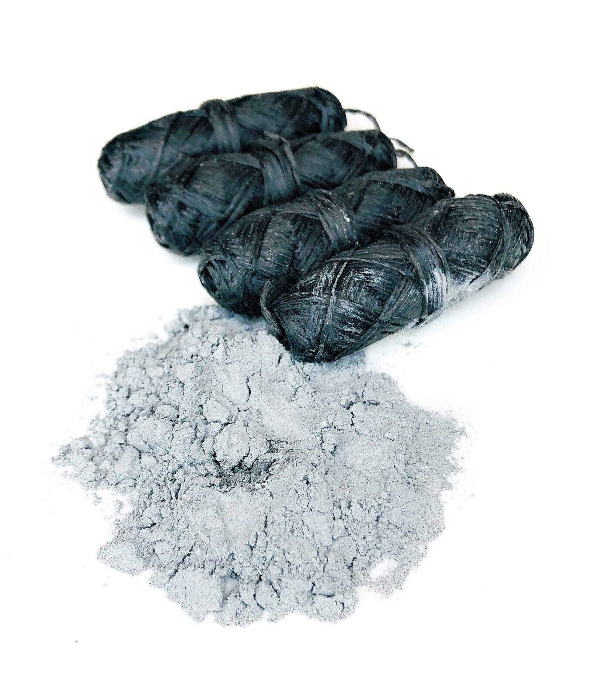 Vegan Biodegradable Bamboo Charcoal Dental Floss Refill Refill | Natural Candelilla Wax | 30M x4 | Peppermint Essential Oil | Eco Friendly Zero Waste Oral Care | 4 Pack