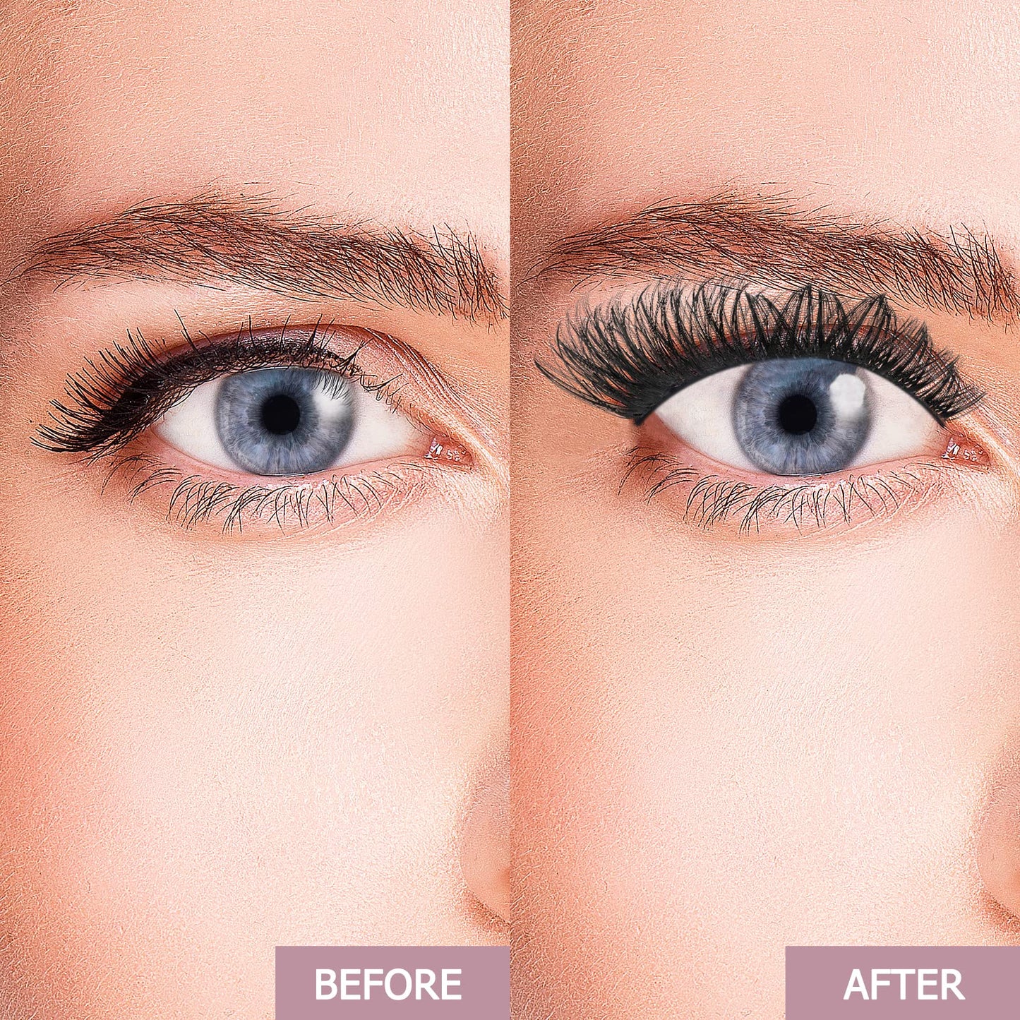 QUEWEL Cluster Lashes 72 Pcs Wide Stem Individual Lashes C/D Curl 8-16mm Length DIY Eyelash Extension False Eyelashes Honey01 Styles Soft for Personal Makeup Use at Home (Honey01-D-MIX8-16)