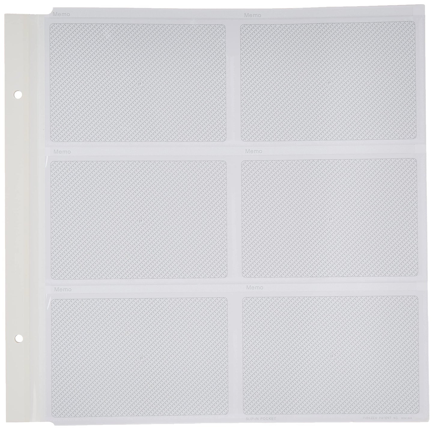 Pioneer Memo Pocket Album Refill 4-Inch by 6-Inch for mp-46 albums, White