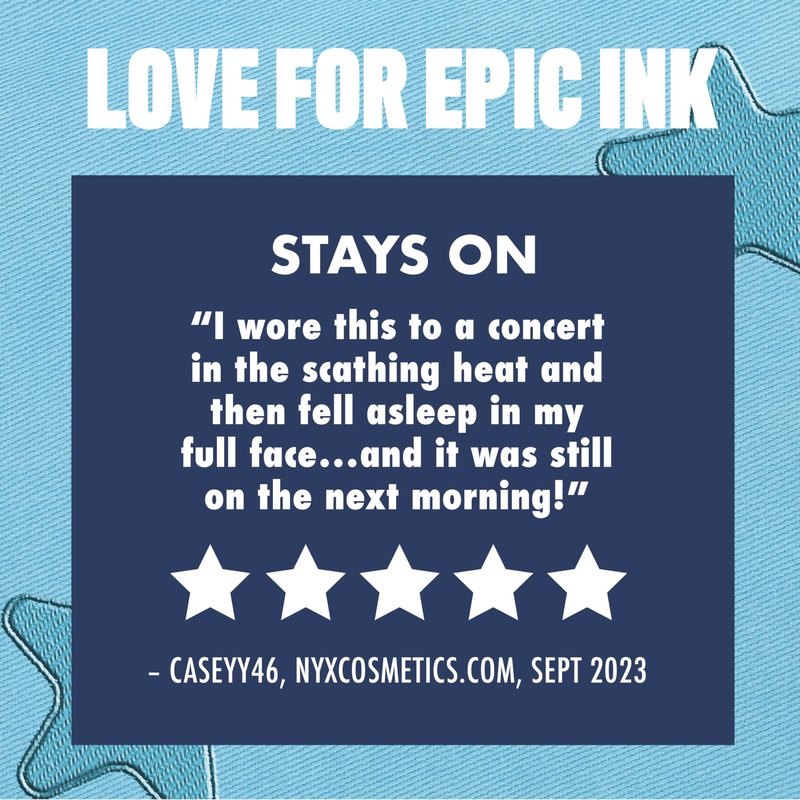 NYX PROFESSIONAL MAKEUP Epic Ink Liner, Waterproof Liquid Eyeliner - Black, Vegan Formula