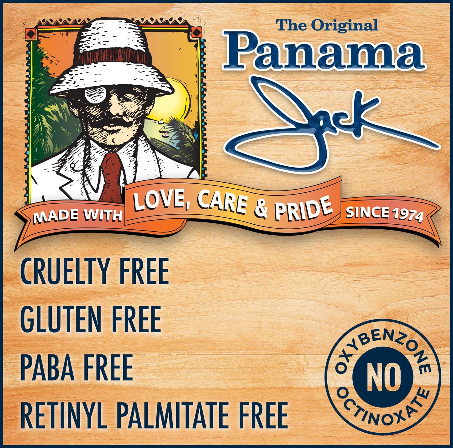 Panama Jack Amplifier Suntan Oil - Contains No Sunscreen Protection (0 SPF), Light Formula with Exotic Oils, Fruit and Nut Extracts, Tropical Fragrance, 8 FL OZ