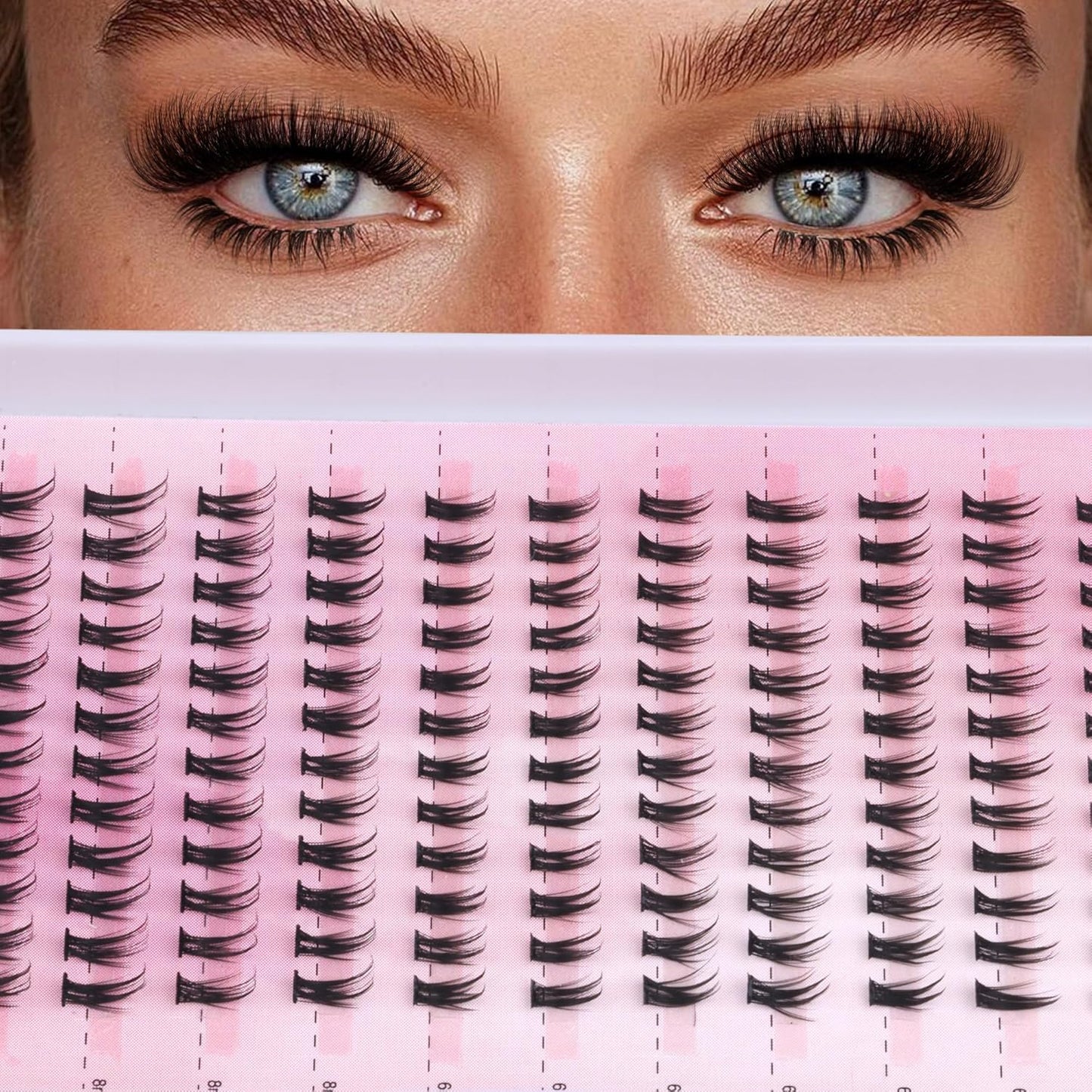 Winifred Bottom Lash Clusters Thick Volume Lower Lash Extension DIY Individual Lashes Bottom Clusters Lashes for Cluster Eyelash Extensions (168pcs)