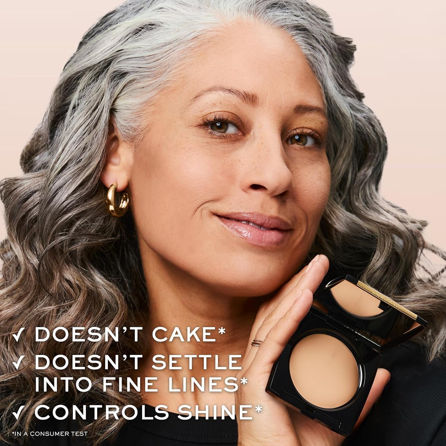 Lancôme Dual Finish Powder Foundation - Sheer-to-Full Coverage, Natural Finish | Longwear Shine Control