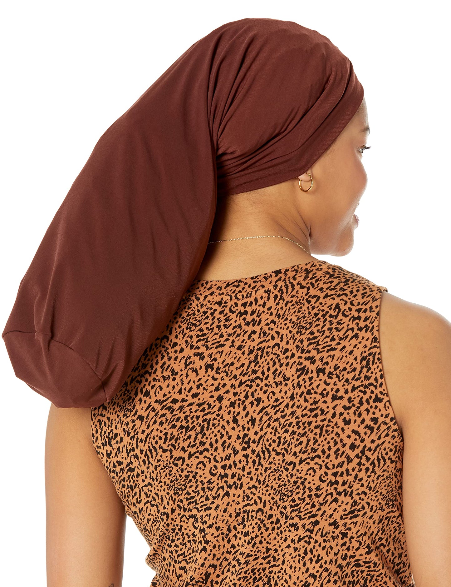 Fairy Black Mother Dreadlocks Loc Cap – Satin Bonnet Alternative for Locs, Men & Women Hair Cap for Sleeping & Everyday Wear, Breathable Stretch Fit (Brown, XLarge)