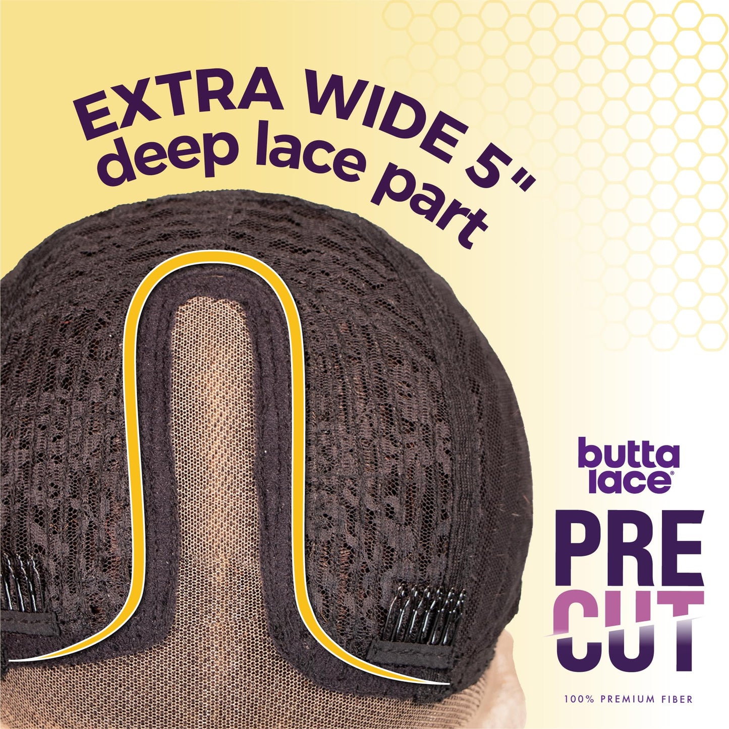 Sensationnel Butta Lace Precut Wigs - Unit 6 Glueless Extra Wide 5 Inch Deep Parting Synthetic Pre Tweezed Smaller Knot Hairline (TH2/COPPER)