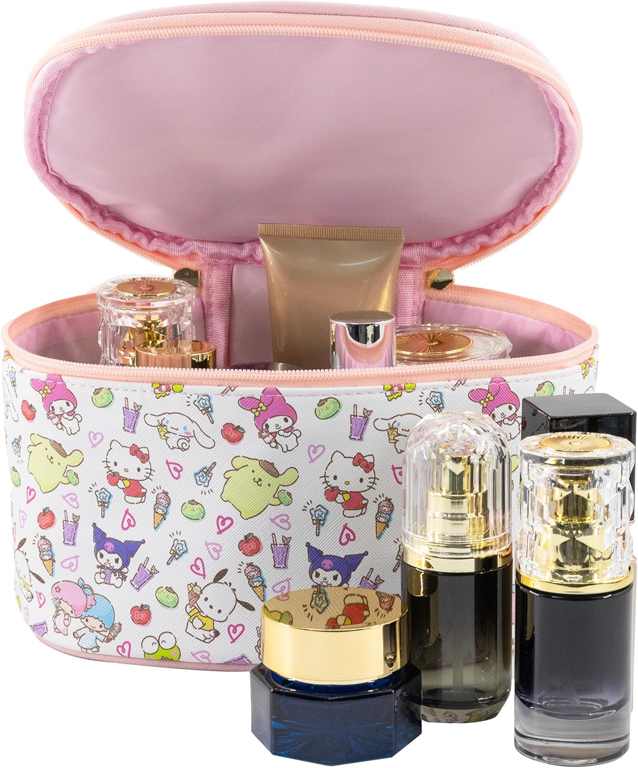 Hello Kitty Makeup Bag - Cute Travel Toiletry Organizer for Women & Girls | Ideal for Kids, Stylish Cosmetic Case