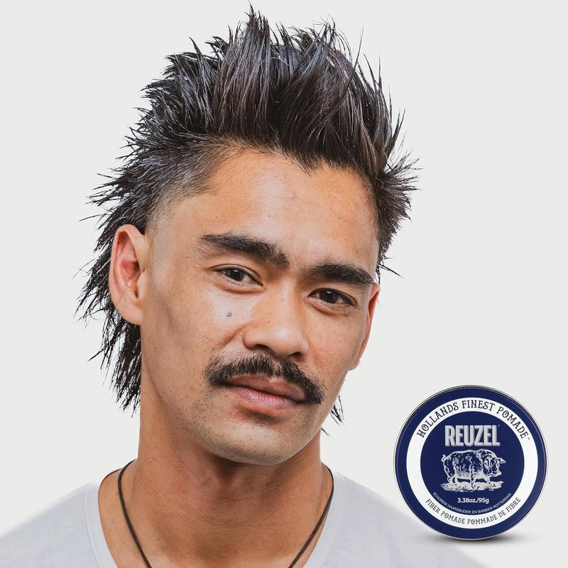 Reuzel Fiber Pomade - Firm Hold & Pliable Styling | Water Soluble, Low Shine, Easy Wash Out for All Hair Types