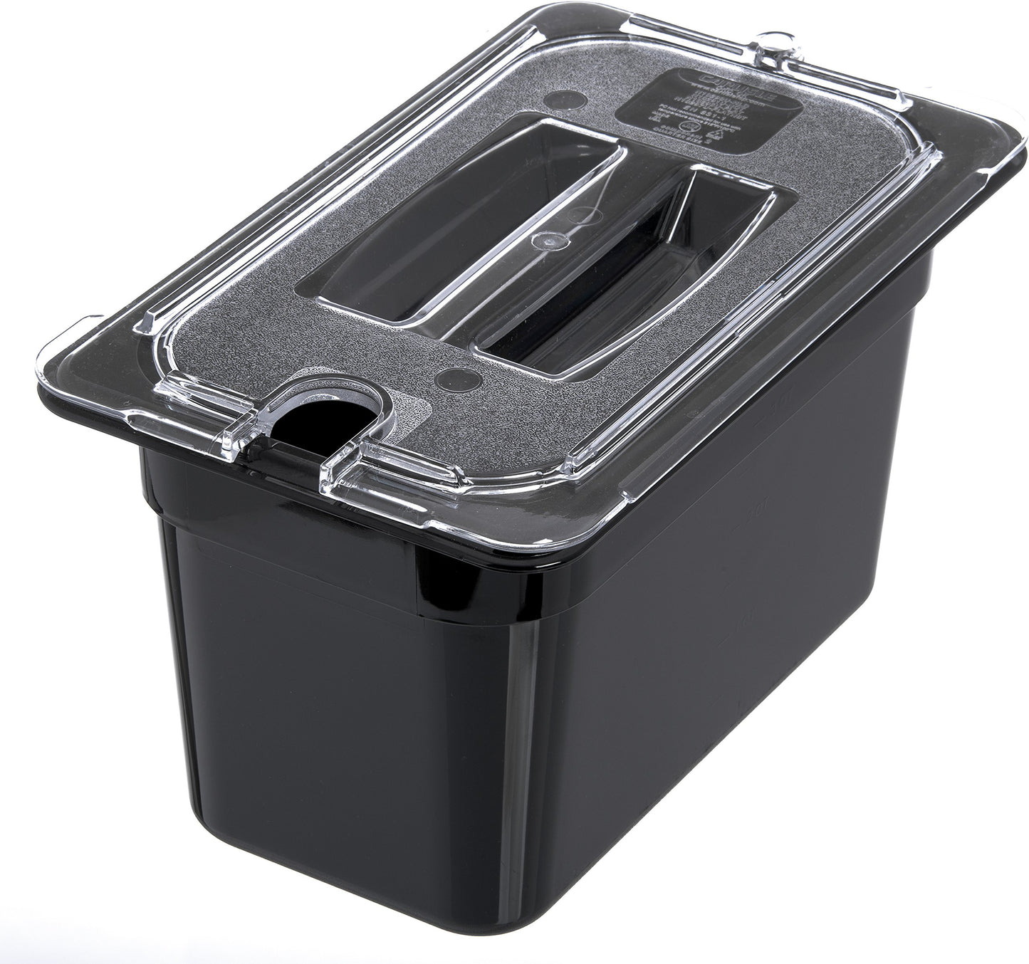 Carlisle FoodService Products 3068203 StorPlus Fourth Size Food Pan, Polycarbonate, 6" Deep, Black