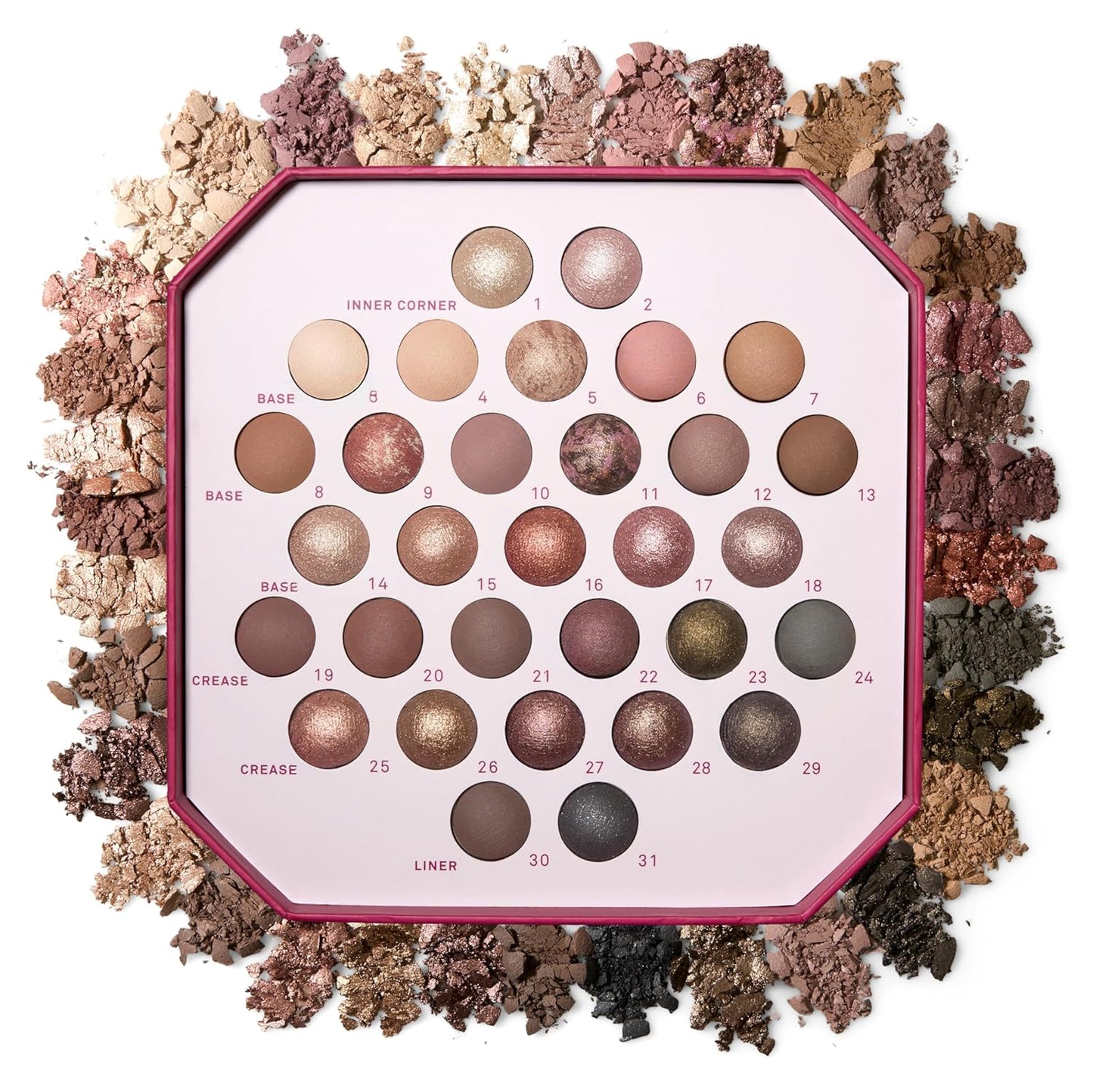 Laura Geller The Ultimate Palette - 31 Baked Eyeshadows in Classic & Marble | Matte & Shimmer Finishes