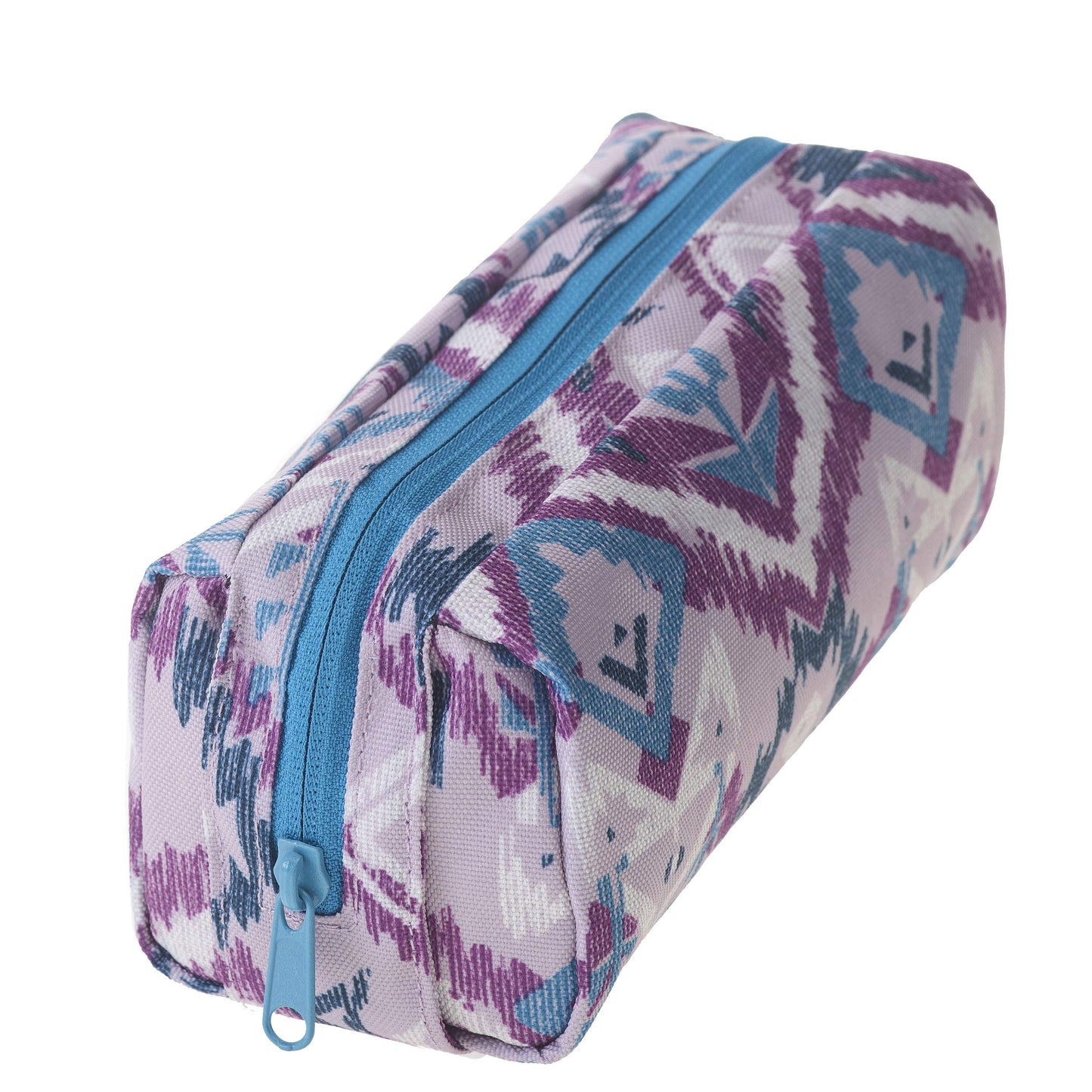 KAVU Pixie Pouch Accessory Travel Toiletry and Makeup Bag, Purple Ikat