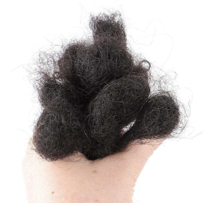 12 inch 10 Strands Curly Loc Extensions Human Hair, 0.6cm Width 100% Human Hair Dreadlock Extensions for Men/Women, Can be Dyed Soft Dreads Extensions