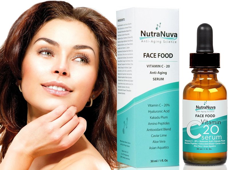 Vitamin C Serum - Anti-Aging 20% Complex with Hyaluronic Acid & Peptides | Vegan Formula, 1 fl. Oz