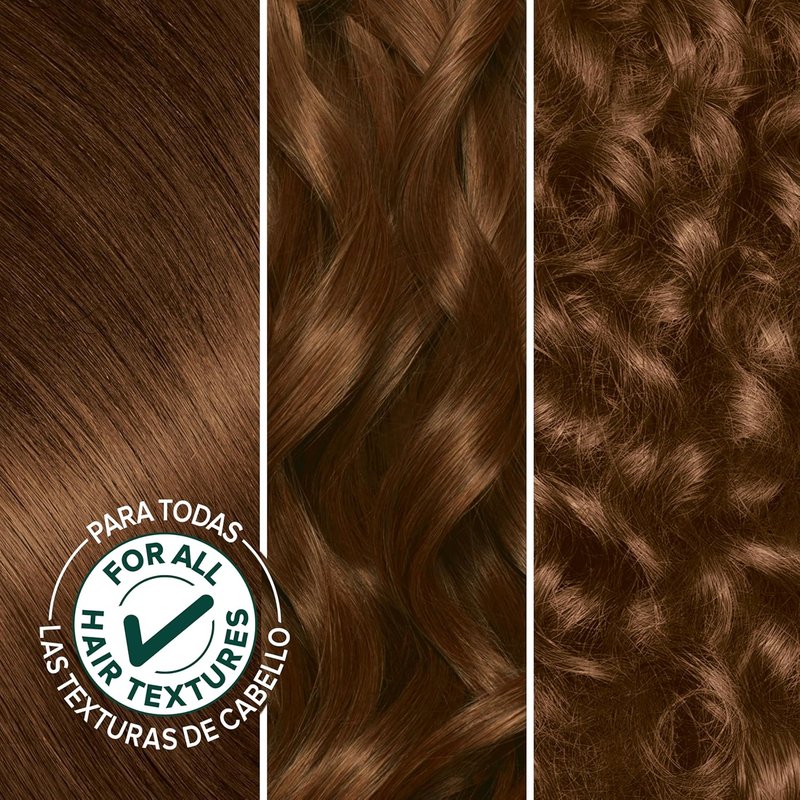 Garnier Nutrisse Hair Color - Permanent Vegan Dye for 100% Gray Coverage | 53 Medium Golden Brown, 2 Count