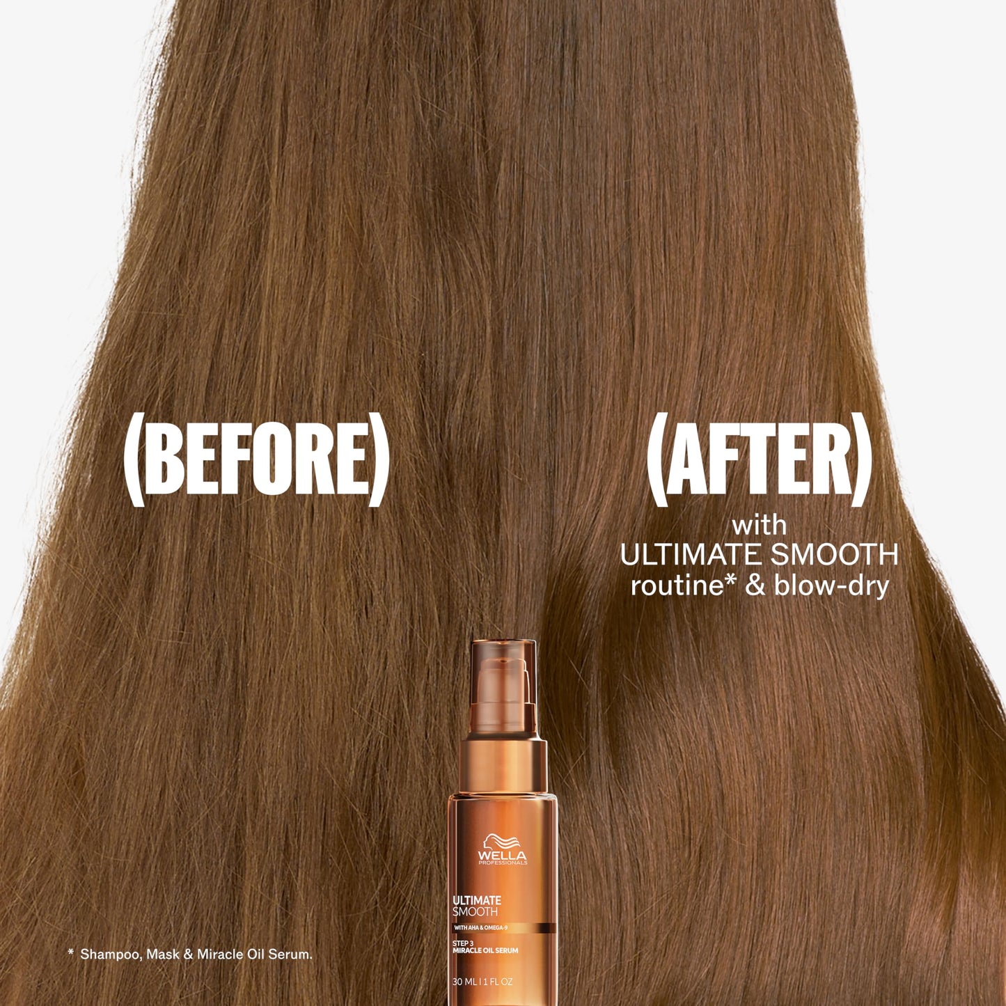 Wella Professionals ULTIMATE SMOOTH Shampoo for Dry, Dull & Frizzy Hair | With Squalane & Omega 9 | 8.4 Fl Oz