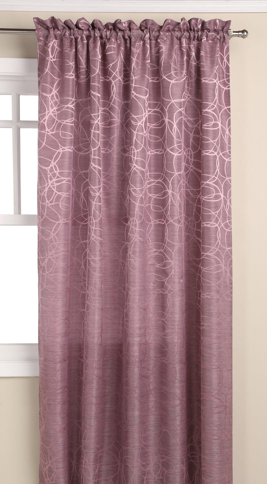 Editex Home Textiles Splendid Window Panel, 56 by 84-Inch, Lilac