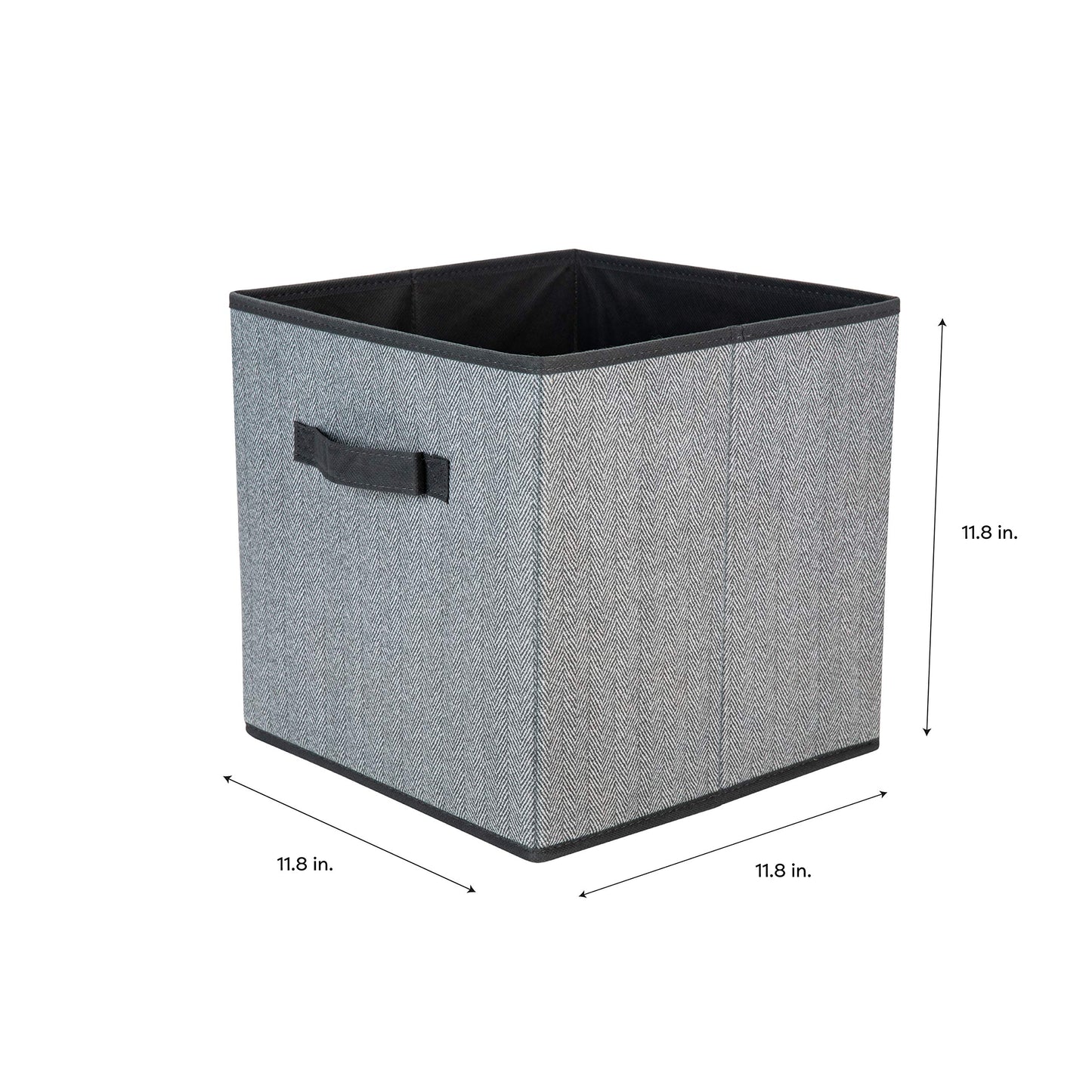 Simplify Collapsible Breathable Woven Cubes, Folds Away for Storage, Keeps Out Dust and Odors, Grey (26609-GREY)