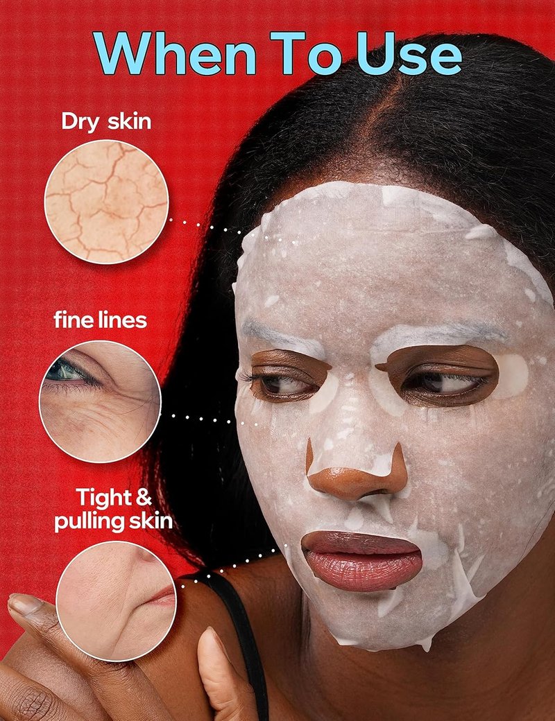 Vita Genic Jelly Pore Tightening Face Masks - Korean Skin Care with 11 Vitamins | Moisturizing for Oily Skin (10 Sheets)