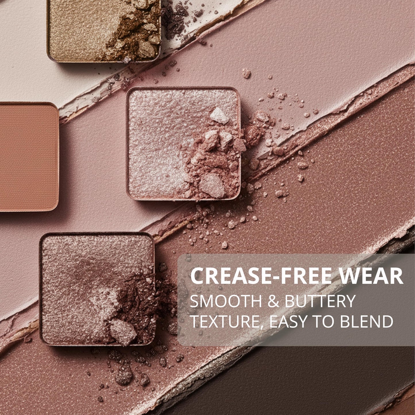 Lamora Attraction Eyeshadow Palette - Soft Warm Brown Shimmer Matte Shades