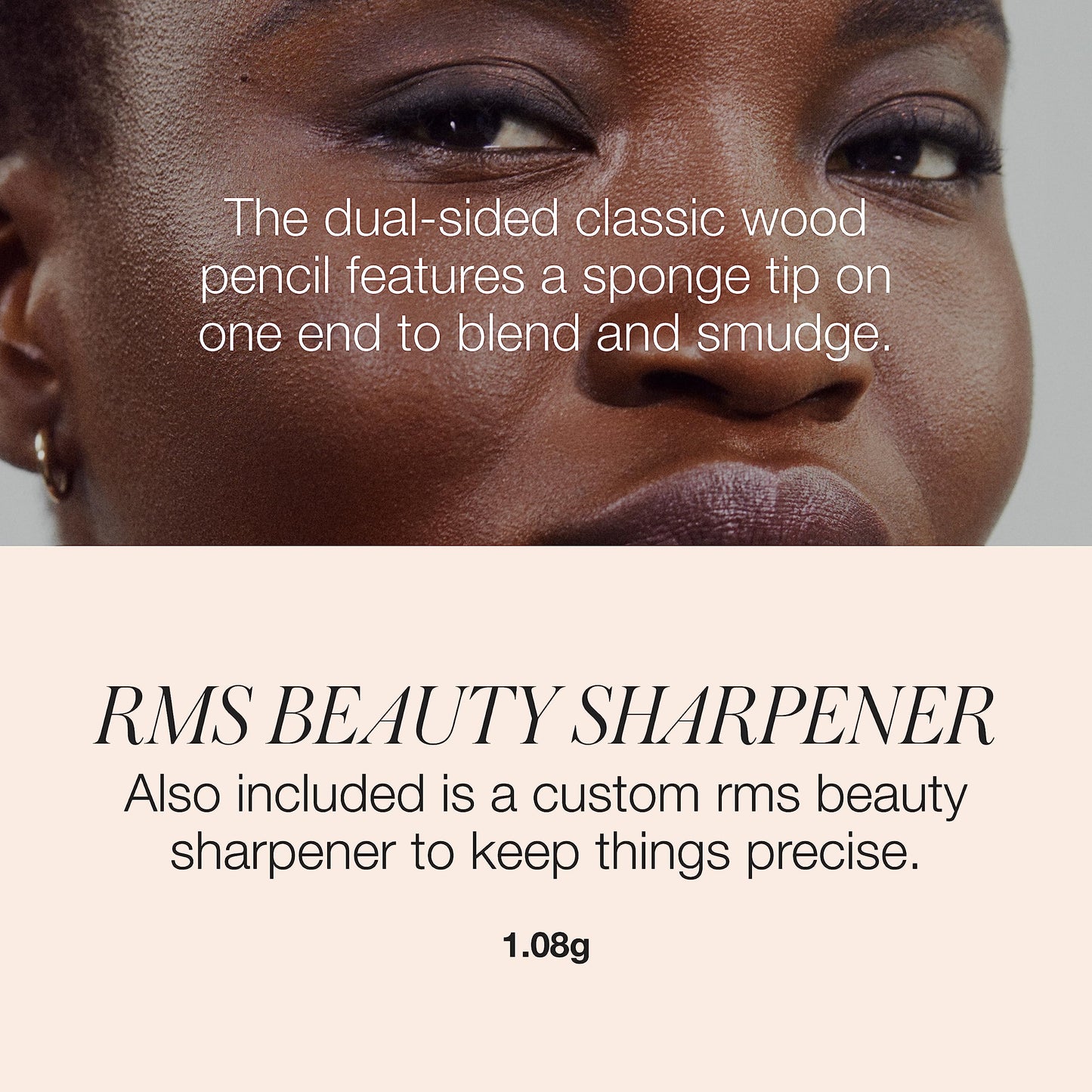 RMS Beauty Straight Line Kohl Eye Pencil Waterproof Creamy Long-Lasting Smudge-Proof Intense Rich Color Natural Ingredients Twist-Up 0.04 oz