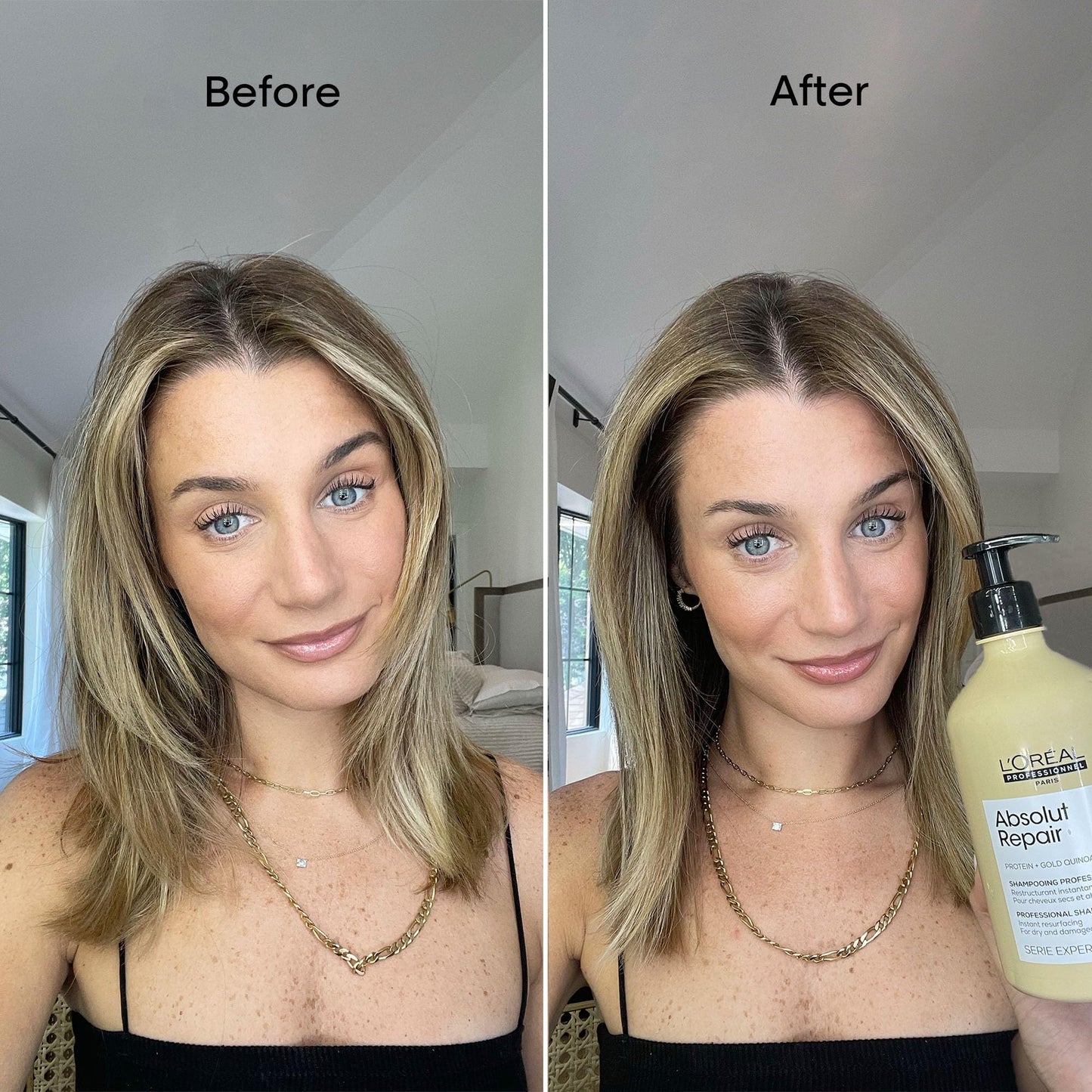 L'Oréal Professionnel Paris Absolut Repair Shampoo - Protein Hair Treatment, Repairs Damage & Provides Shine For Dry and Damaged Hair, With Quinoa & Proteins