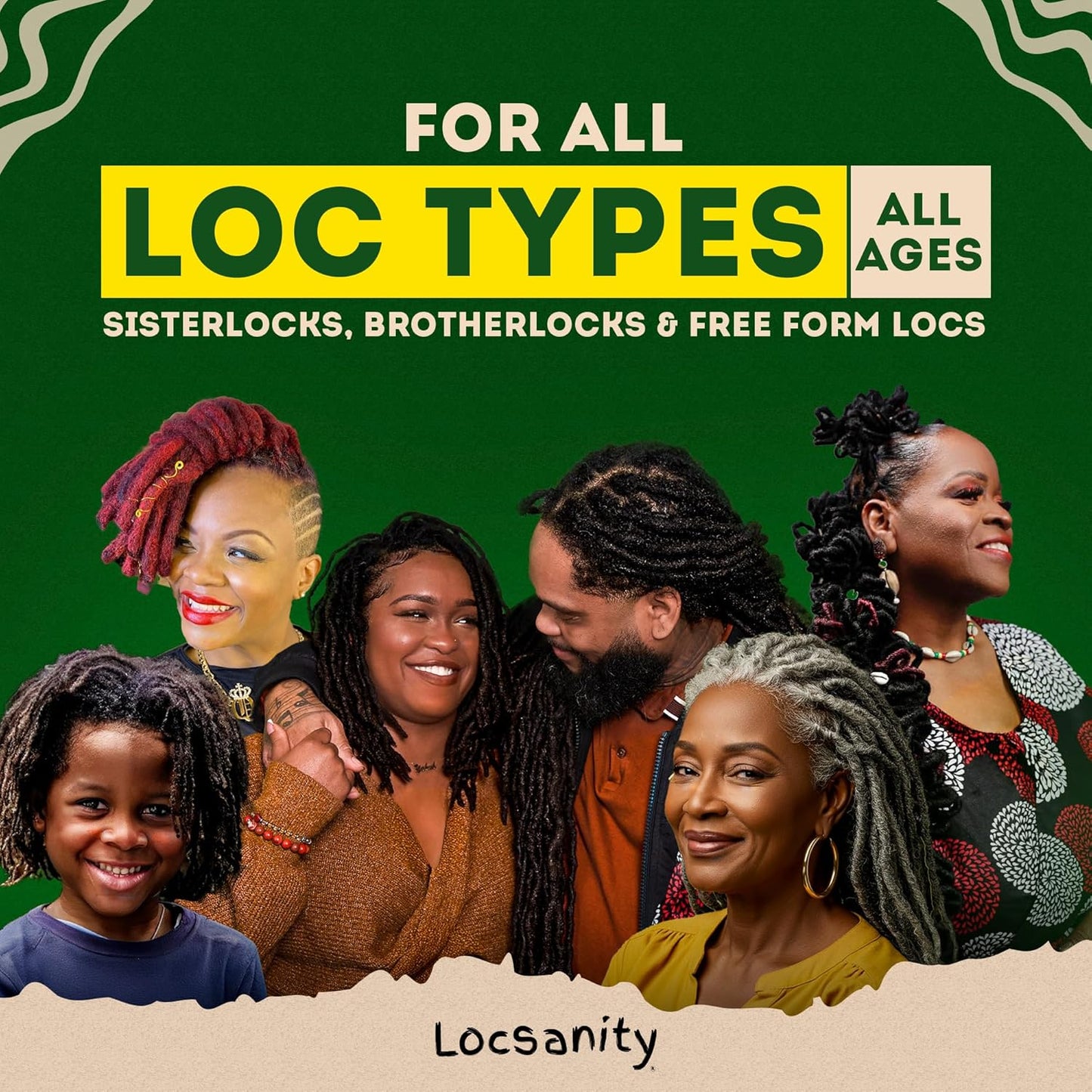 Locsanity Daily Moisturizing Rosewater & Peppermint Spray - Lightweight Frizz Control for Locs & Dreadlocks | Natural Hair & Scalp Moisturizer (12 fl oz)