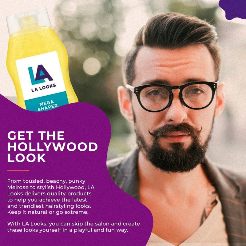 L.A. Looks Styling Gel Mega Mega Hold - 20 oz, Pack of 4