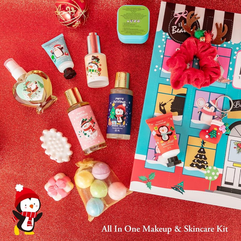 16-Piece Advent Calendar 2025 | Luxury Christmas Gift Box for Women, Mom & Sister - Bath and Body Gift Set