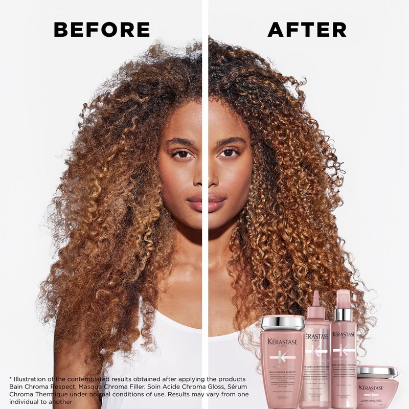 Kerastase Chroma Absolute Chroma Respect Shampoo For Sensitized or Damaged Color-Treated Hair - Protects and Hydrates Fine To Medium Hair with Glycerin and Hyaluronic Acid, 16.9 Fl Oz
