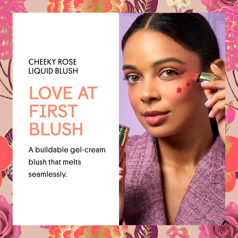 Winky Lux Cheeky Rose Liquid Blush – Gel-Cream with Buildable Color, Lightweight Velvet Finish, Long-Lasting Cool Pink Shade, Lovely