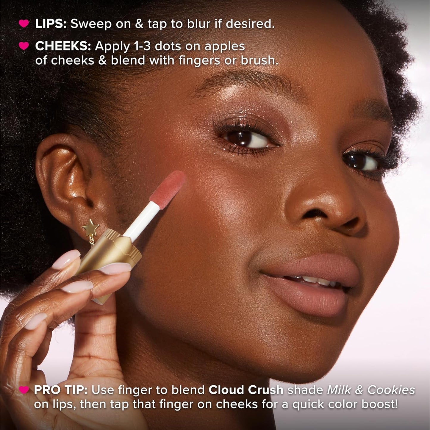 Too Faced Cloud Crush Whipped Lip & Cheek - Creamy Multi-Use Formula with Hyaluronic Oil for Long-Lasting Color