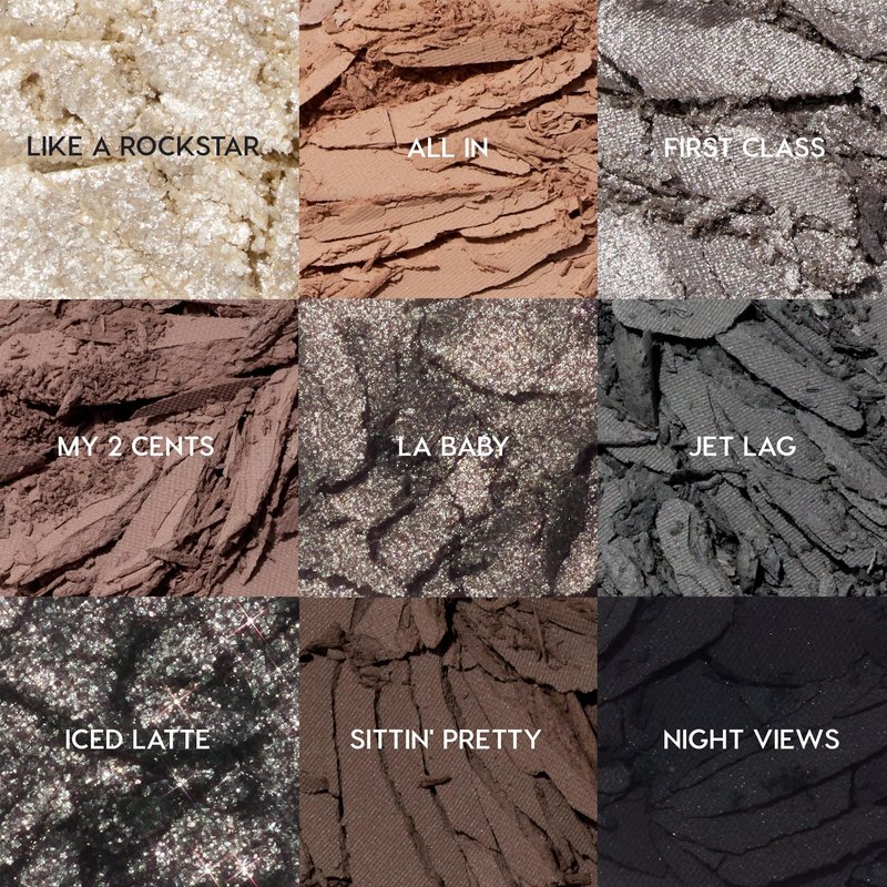 ColourPop Eyeshadow Palette - Eye Makeup Palette with Matte, Metallic, Matte Sparkle & Glitter Finishes - High-Pigment Eye Makeup with a Long-Wearing Formula - Gone Metal (0.3 oz)