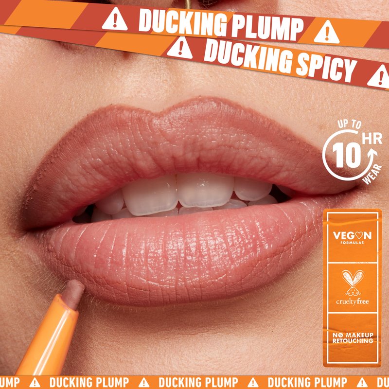 NYX PROFESSIONAL MAKEUP Duck Plump Plumping Lip Liner, Matte Pencil With Up To 10HR Wear, Touch Up Taupe (Taupe Brown Lip Liner)