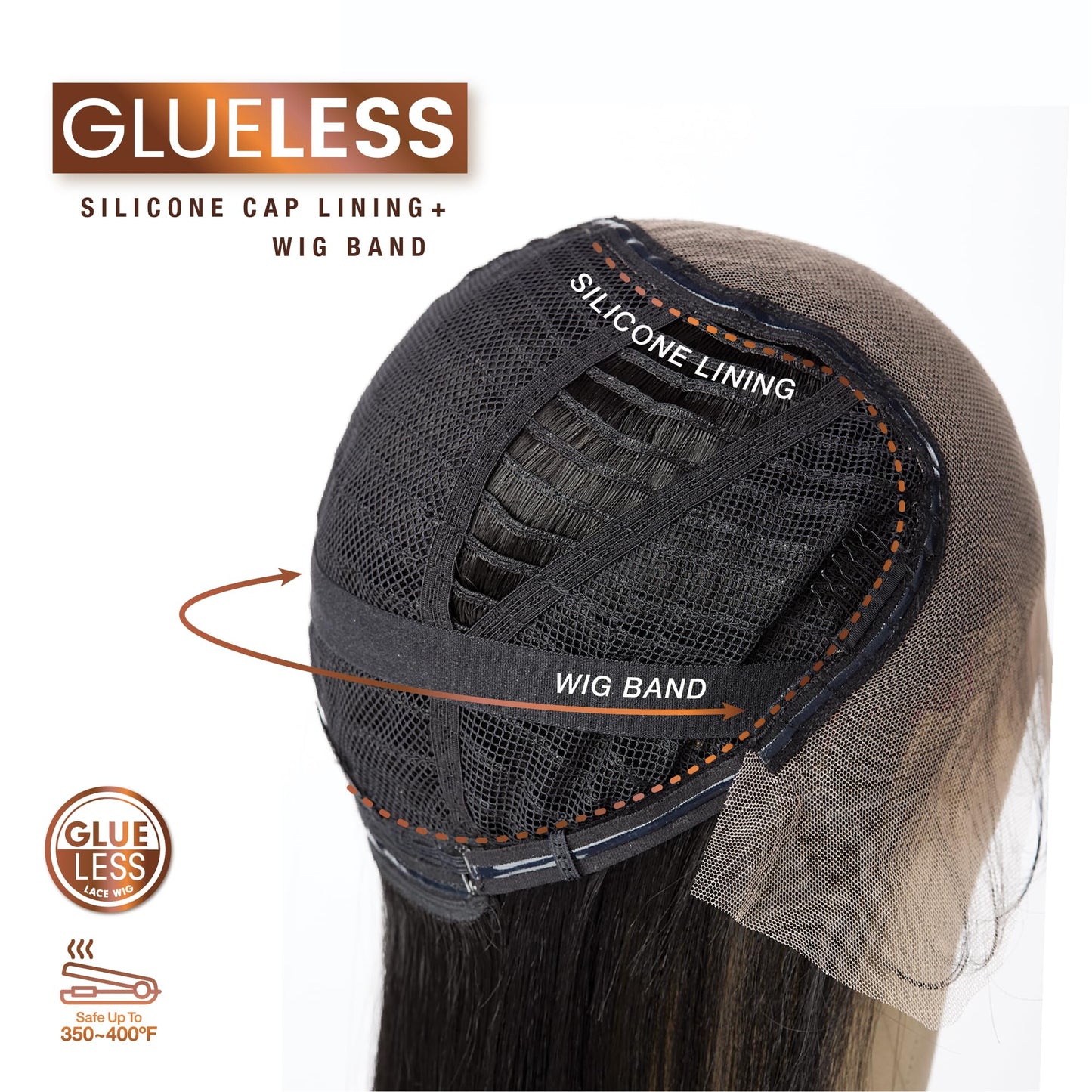 Sensationnel Bare Lace 13X6 Wigs - Unit 4 Lacefrontal Glueless Synthetic 180 Degree Preplucked Hairline (2 DARKBROWN)
