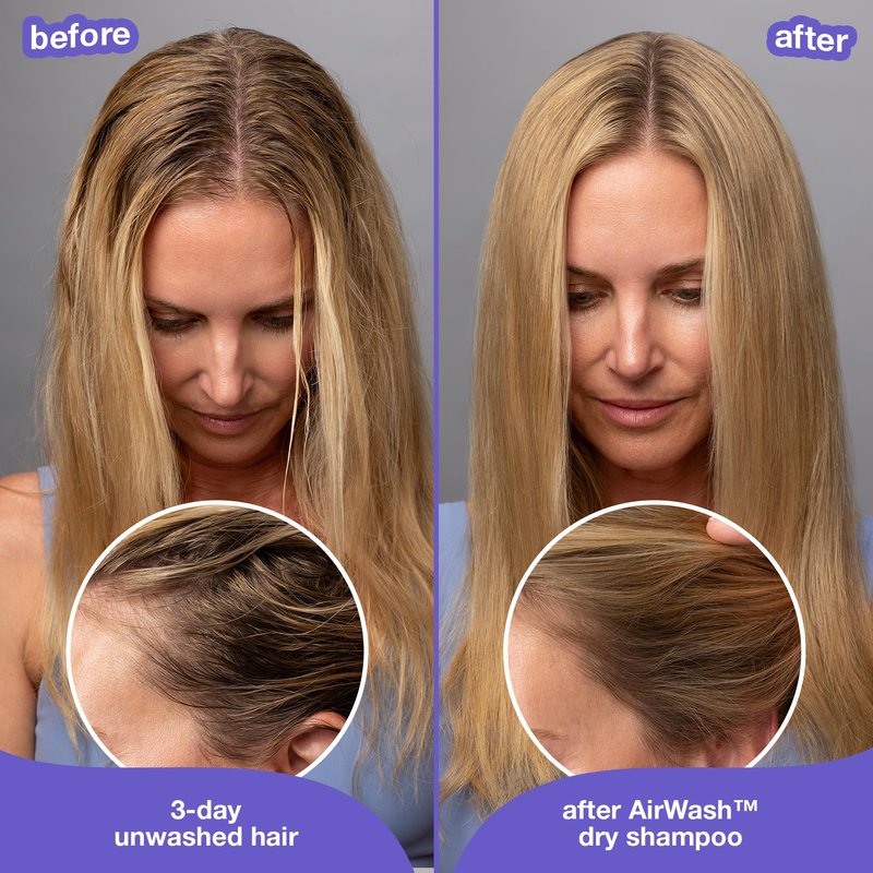 K18 AirWash™ Dry Shampoo, Non-Aerosol, Balances Scalp & Controls Excess Oil Production, 1.6 Fl Oz