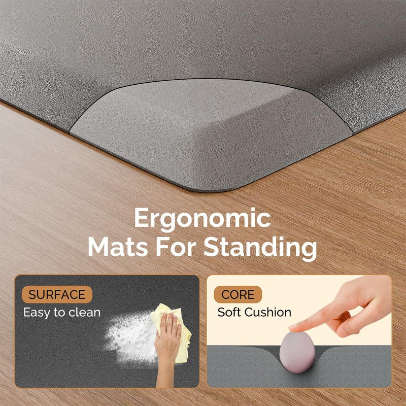 OmySalon 24’’x36’’x1/2’’ Shampoo Mat for Salon Anti Fatigue Standing Matt for Hair Stylist, Barber Floor Mat Waterproof Non Slip