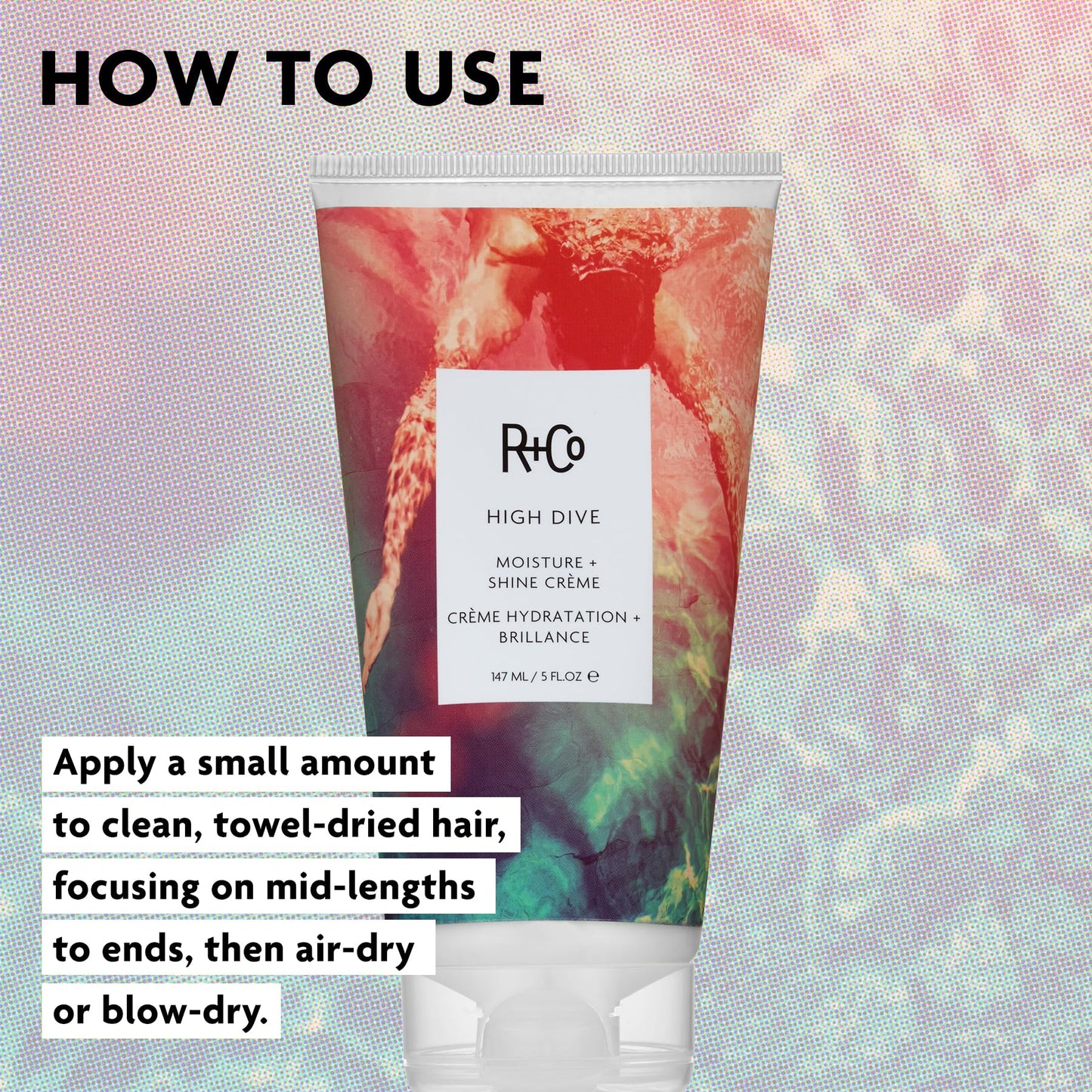 R+Co High Dive Moisture and Shine Crème | Deep Hydration + Softens + Eliminates Frizz | Vegan + Cruelty-Free | 5 Oz