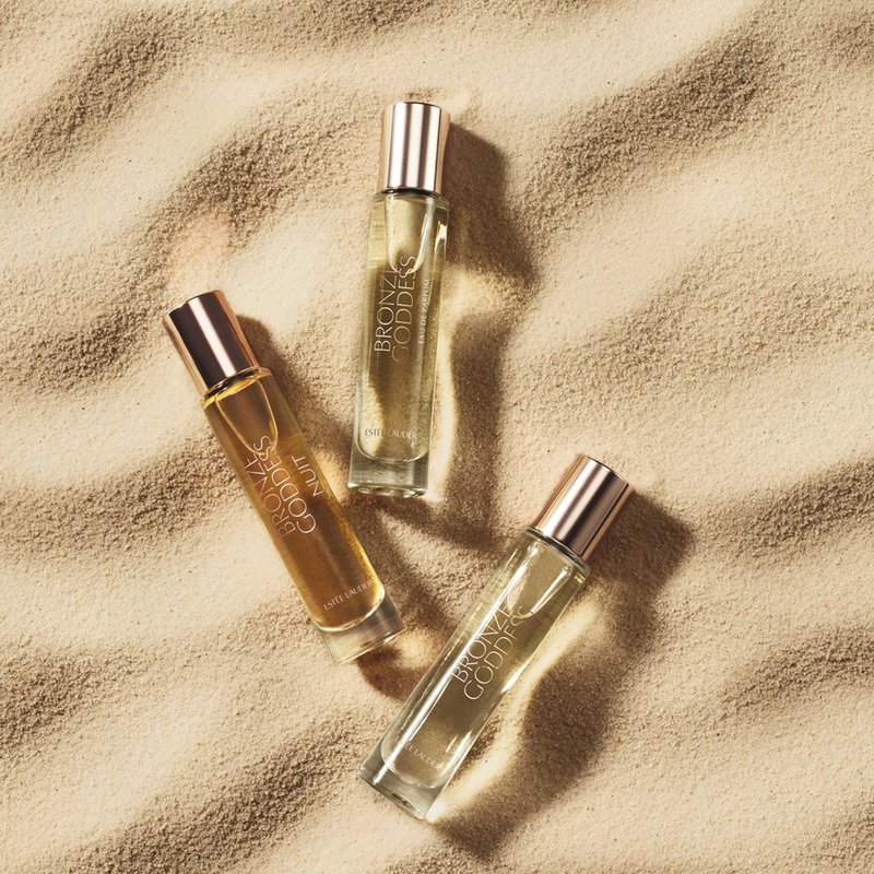 Estée Lauder Bronze Goddess Eau de Parfum Spray with Notes of Tiare Flower, Coconut, Amber, Sandalwood and Vanilla | Perfumes for Women, Travel Size, 0.34 Fl Oz
