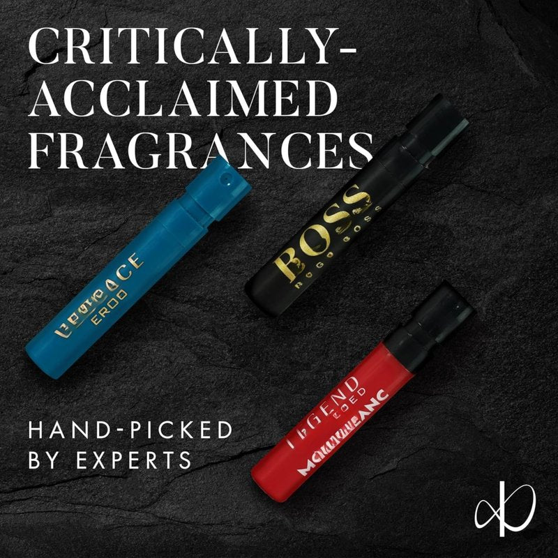 Infinite Scents Perfume & Cologne Samples – 12 Designer Fragrances (6 for Men, 6 for Women) His & Hers Discovery Set