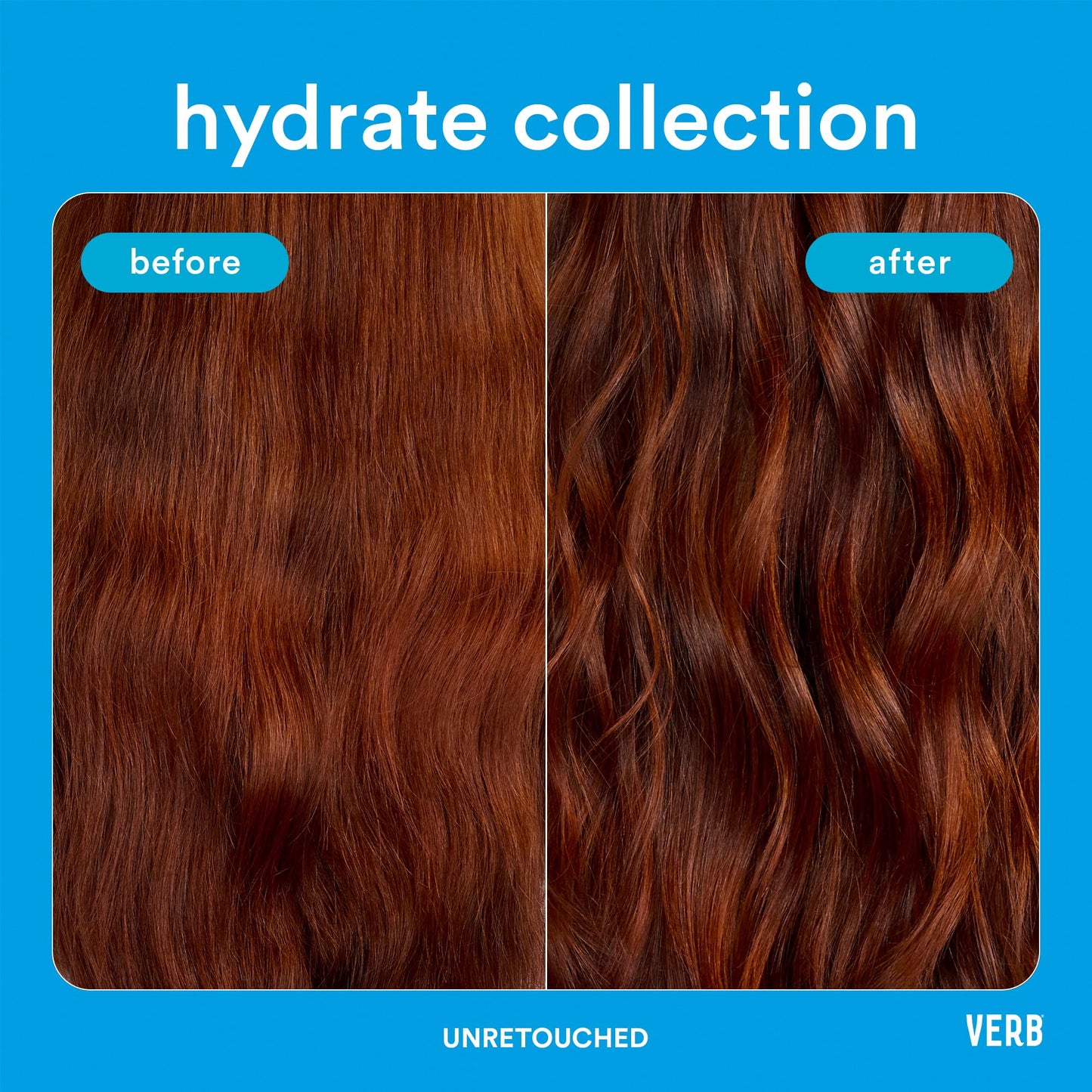 VERB Hydrate Leave-In Conditioner, 6.5 fl oz – Nourish Dry + Frizzy Hair - Smooth + Detangle - Amber + Warm Jasmine Scent
