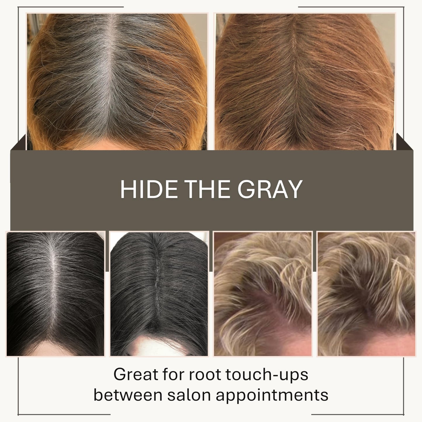 Joan Rivers Great Hair Day Root Touch Up Powder Duo - Fill-in Powder for Thicker, Fuller Looking Hair (Ash Blonde)
