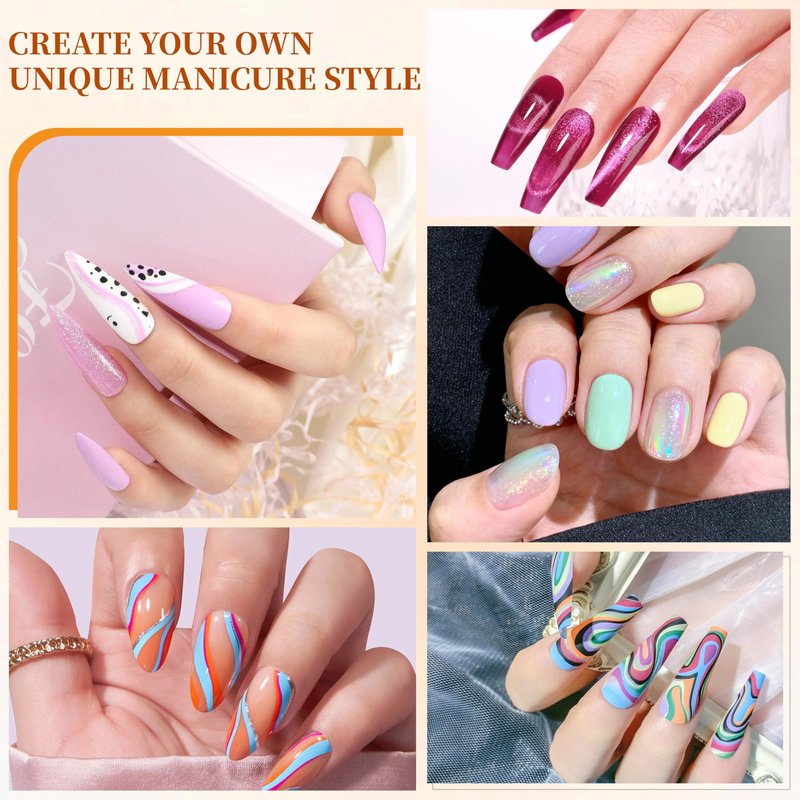 YALSYNY NAIL POLISH KIT with U V Lamp and Drill Starter Kit 36 Colors Gel Nail Polish Nail Art Gel Manicure Kit