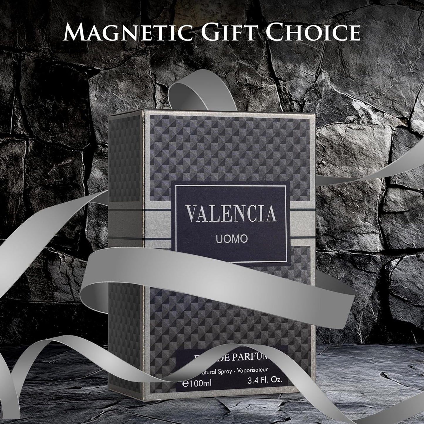 Valencia UOMO Eau De Parfum for Men - Woody Aromatic Fragrance with Floral & Mineral Notes | 100ml Bottle