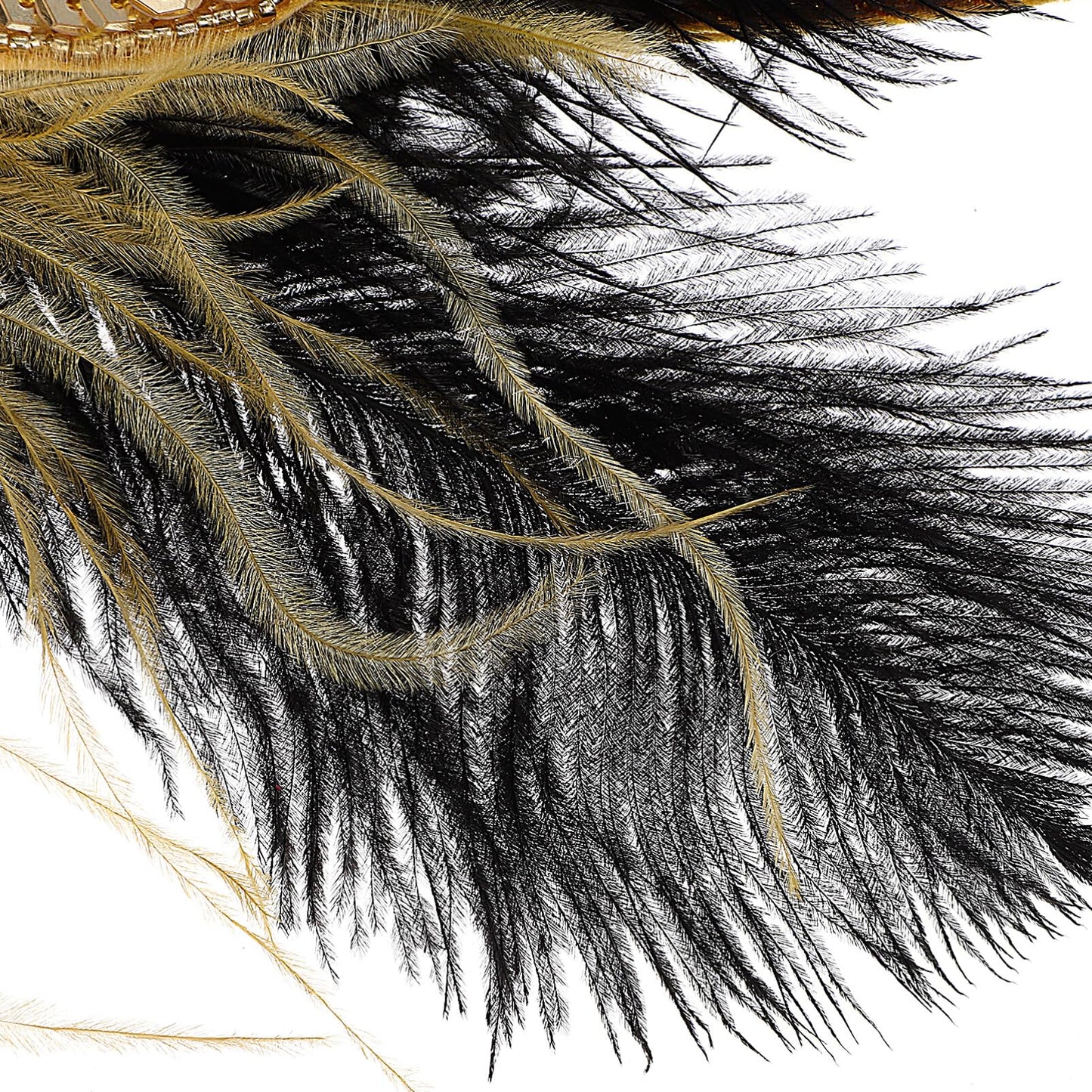 Beaupretty Flapper Headband Roaring 1920s Costume Headwear Sequin Wedding Headpiece for Women