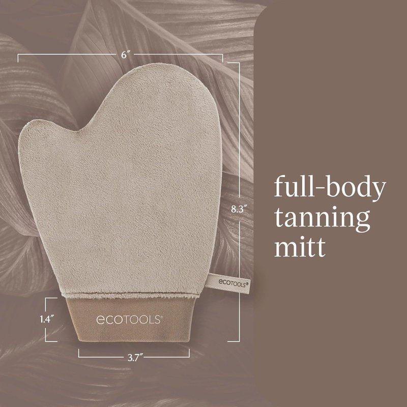 EcoTools Good Tan Full-Body Tanning Mitt, For Self Application, Use Soft Tanner Mitt With Mousse, Lotions, & Waters, Eco Friendly Sunless Applicator, Vegan, & Cruelty-Free, 1 Count