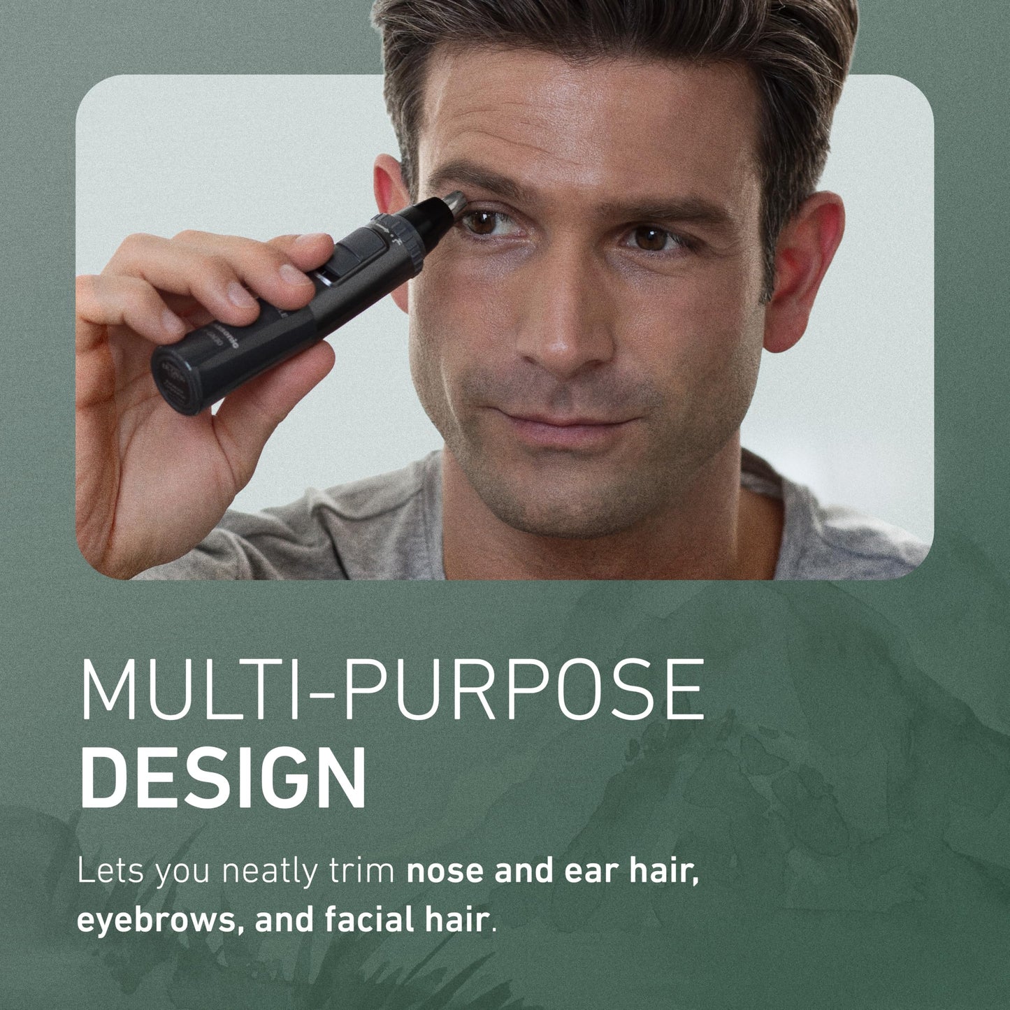 Panasonic Men’s Ear and Nose Hair Trimmer, Wet Dry Hypoallergenic Dual Edge Blade, Ear Hair Trimmer for Men - ER-GN30-H