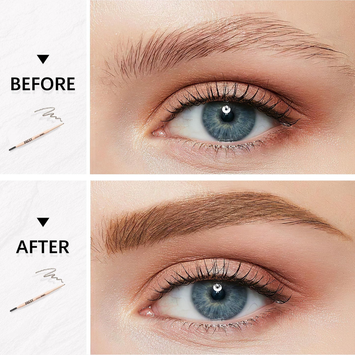 Eyebrow Pencil Makeup，The Most Ingredients Are Organic or Natural ，Medium Brown,Waterproof Eyebrow Pencil，Dual-Sided Eyebrow Brush For It Face Makeup Cosmetics (101 Blonde)