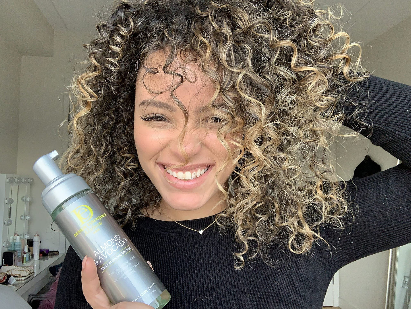 Design Essentials Almond and Avocado Curl Enhancing Hair Mousse for Curly Hair 34 Oz Refill (Pack of 1)