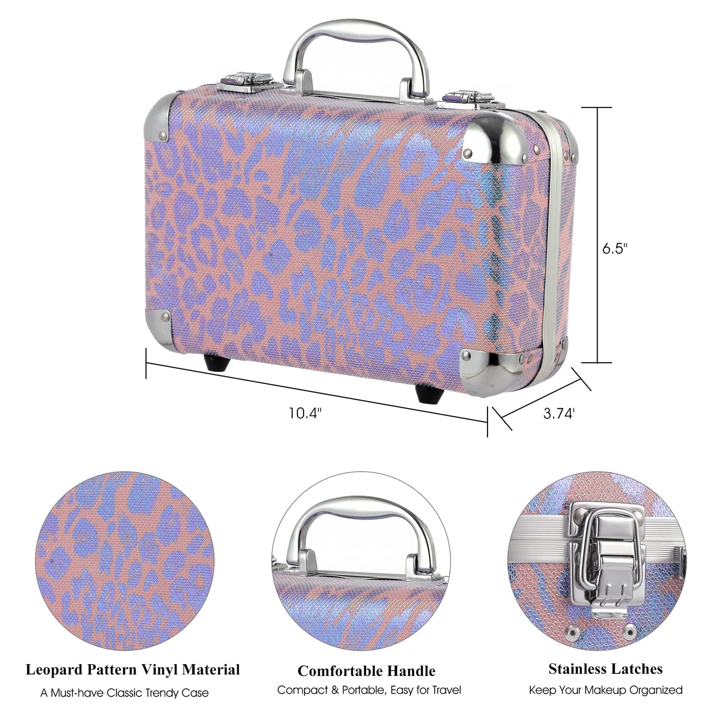 Hot Sugar All-in-One Makeup Set for Adults and Girls (Pink Leopard)
